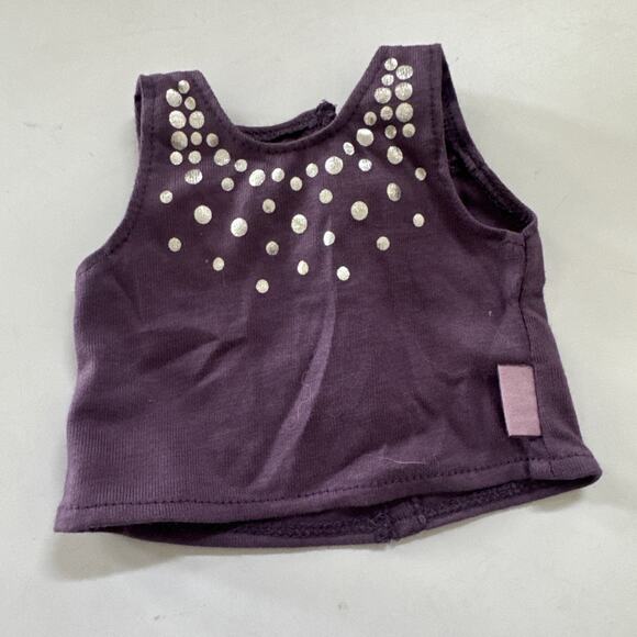 American Girl Isabelle Palmer Purple Pajama Set with Slippers Doll Clothes - Picture 5 of 8